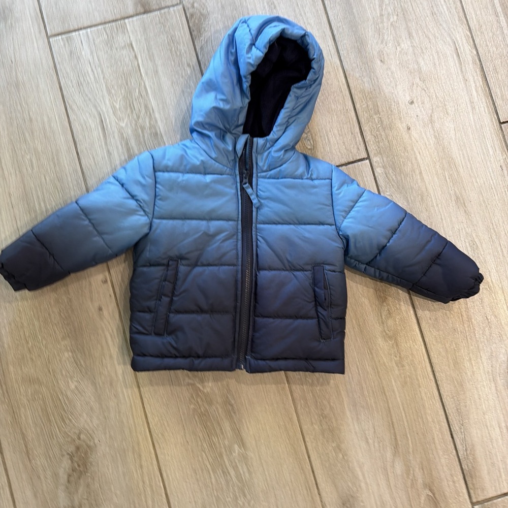 Rothschild Boys Blue Gradient Puffer Jacket 12M